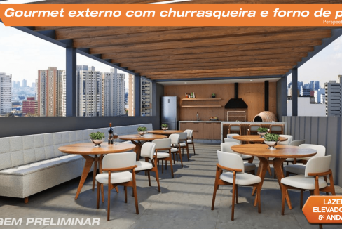 apartamento-na-vila-ema-churrasqueira-gourmet-externo-forno de pizza