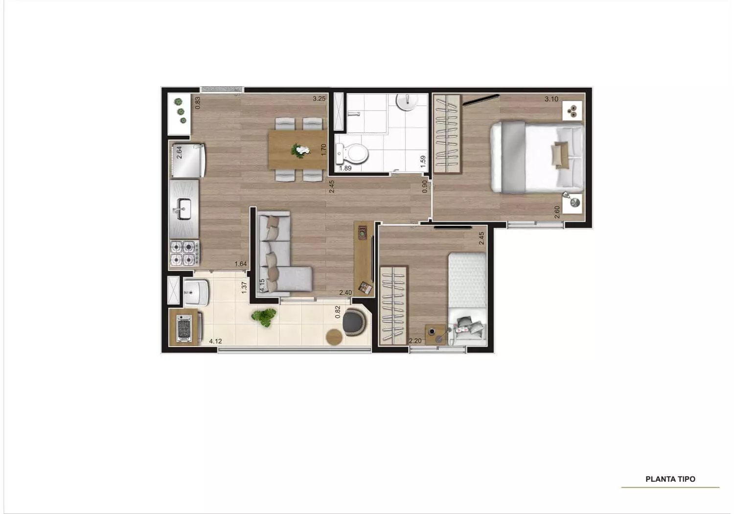 Wide Pirituba | Apartamento Lançamento SP - planta 01
