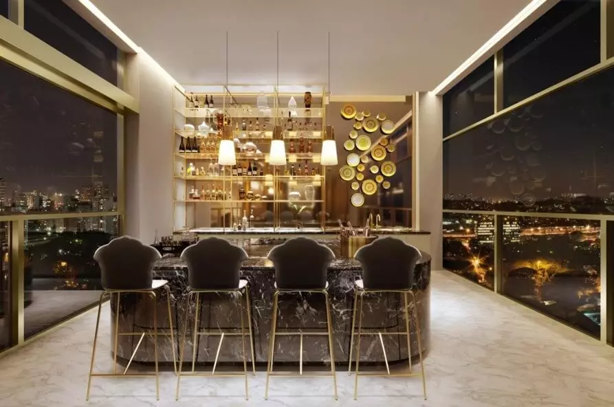 Villa Versace Moema- ibirapuera_Bar-do-Rooftop-da-Torre-dos-Stutios