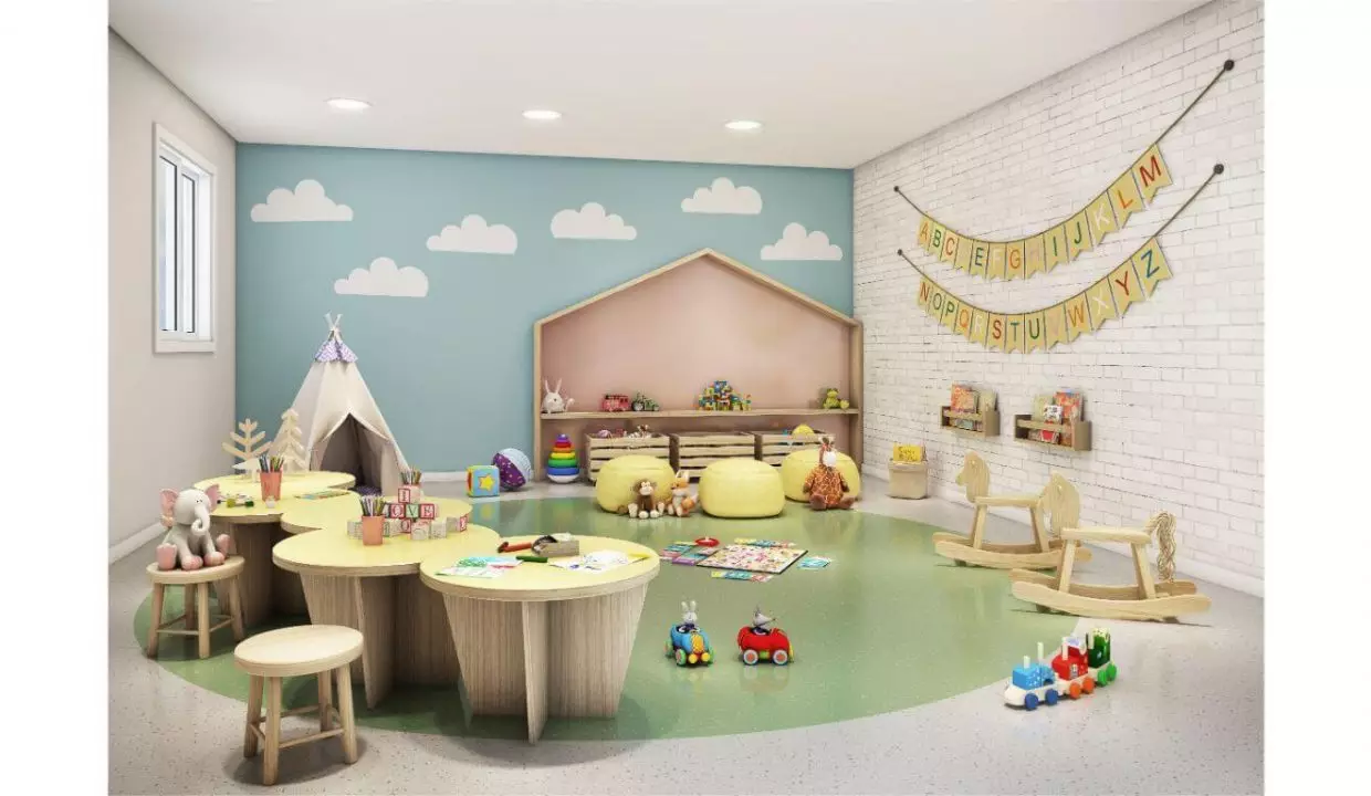 Grow Sapopemba Lançamento - Apartamento casa verde e amarela_brinquedoteca