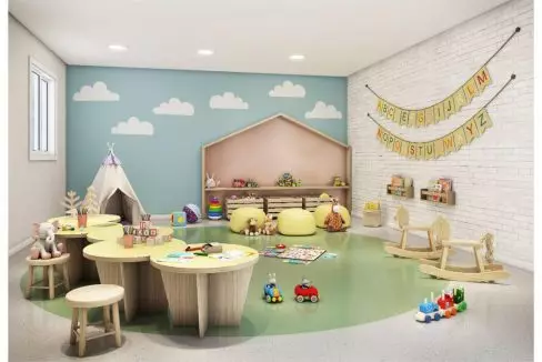 Grow Sapopemba Lançamento - Apartamento casa verde e amarela_brinquedoteca